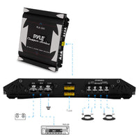 Pyle PLA2200 2-Channel 1,400-Watt Bridgeable Mosfet Amplifier