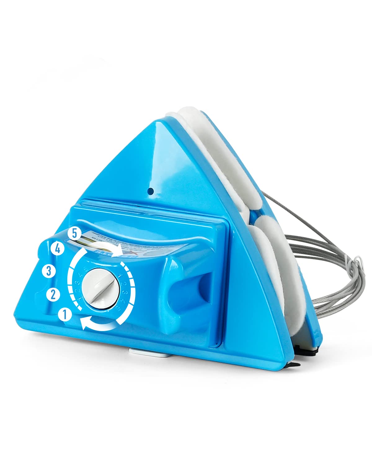 Baffect Home Double Side Magnetic Window Cleaner Ultra-Strong Both Side Glass Surface Cleaning Brush Wiper Tools with ergonomic handle design for High-rise and Car Glazed Windows Thickness (4-30mm)