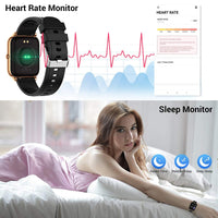 CanMixs Smart Watch for Android Phones iOS Waterproof Smart Watches for Women Men Sports Digital Watch Fitness Tracker Heart Rate Blood Oxygen Sleep Monitor Touch Screen Compatible Samsung iPhone