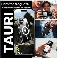 TAURI for iPhone 15 Plus Case, Crossbody Phone Case with Lanyard, Slim Shockproof Phone Case 6.7 inch - Clear