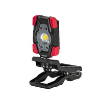 Coast CL20R 1750 Lumen Rechargeable Dual Power Rotating LED Magnetic Clamp Light with Wide Angle Flood Beam, Black/Red