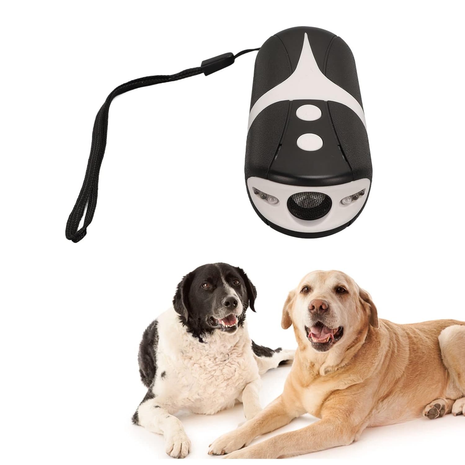 Ultrasonic Bark Control Device, Safe 16.5ft Dog Bark Deterrent Device, Portable Beep Function for Outdoor Training