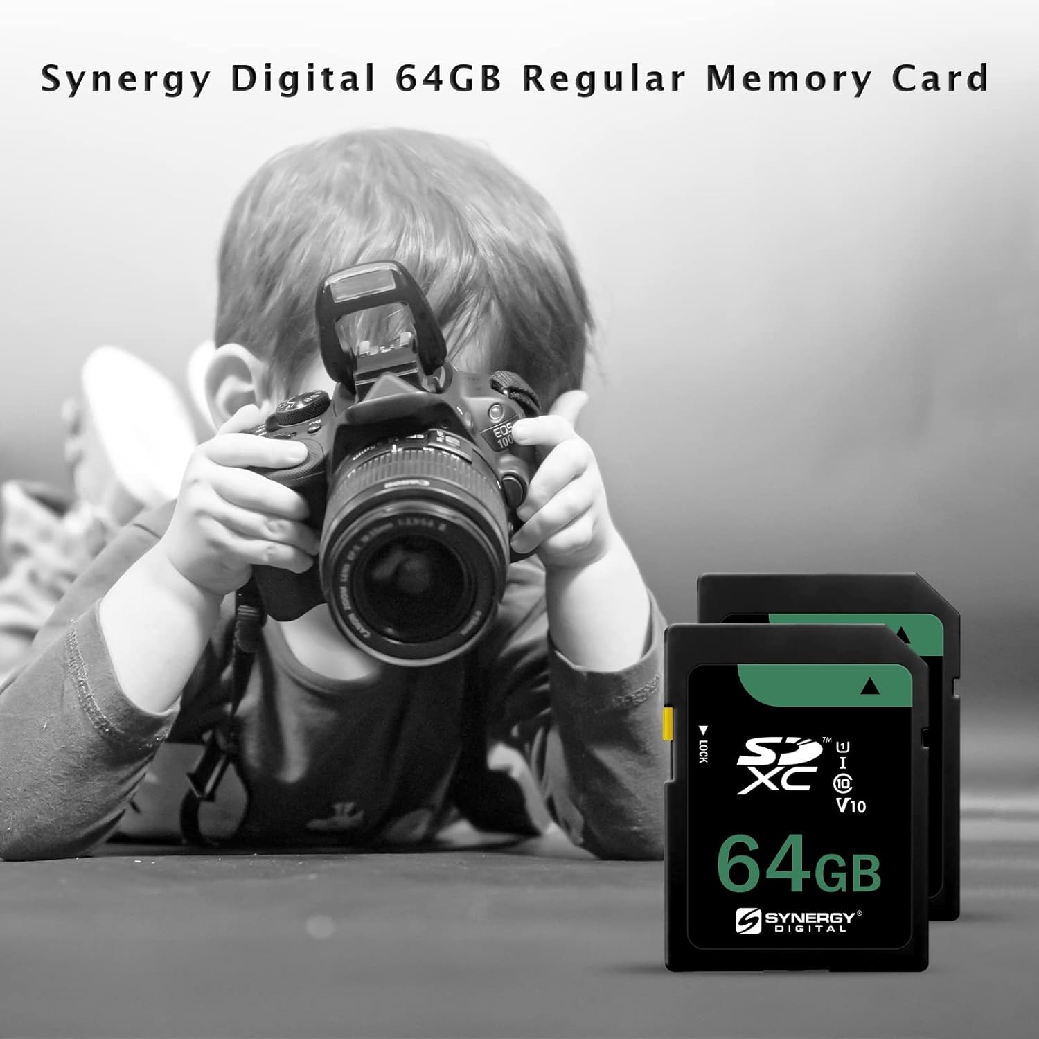 Synergy Digital 64GB, SDXC UHS-I Memory Card, Compatible with Kodak PIXPRO FZ152 Digital Camera - Class 10, U1, 100MB/s, 300 Series