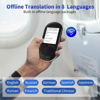 BERLANCHE Translator Device Offline Translation 97% High Accuracy 104 Languages and Accents with 2.8 inch Touchscreen for Travel Business, Black
