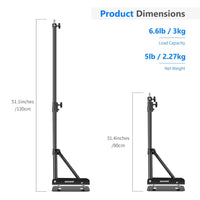 Neewer Triangle Wall Mounting Boom Arm for Photography Studio Video Strobe Lights Monolights Softboxes Umbrellas Reflectors,180 Degree Flexible Rotation,Max Length 51.1 inches/130 centimeters (Black)