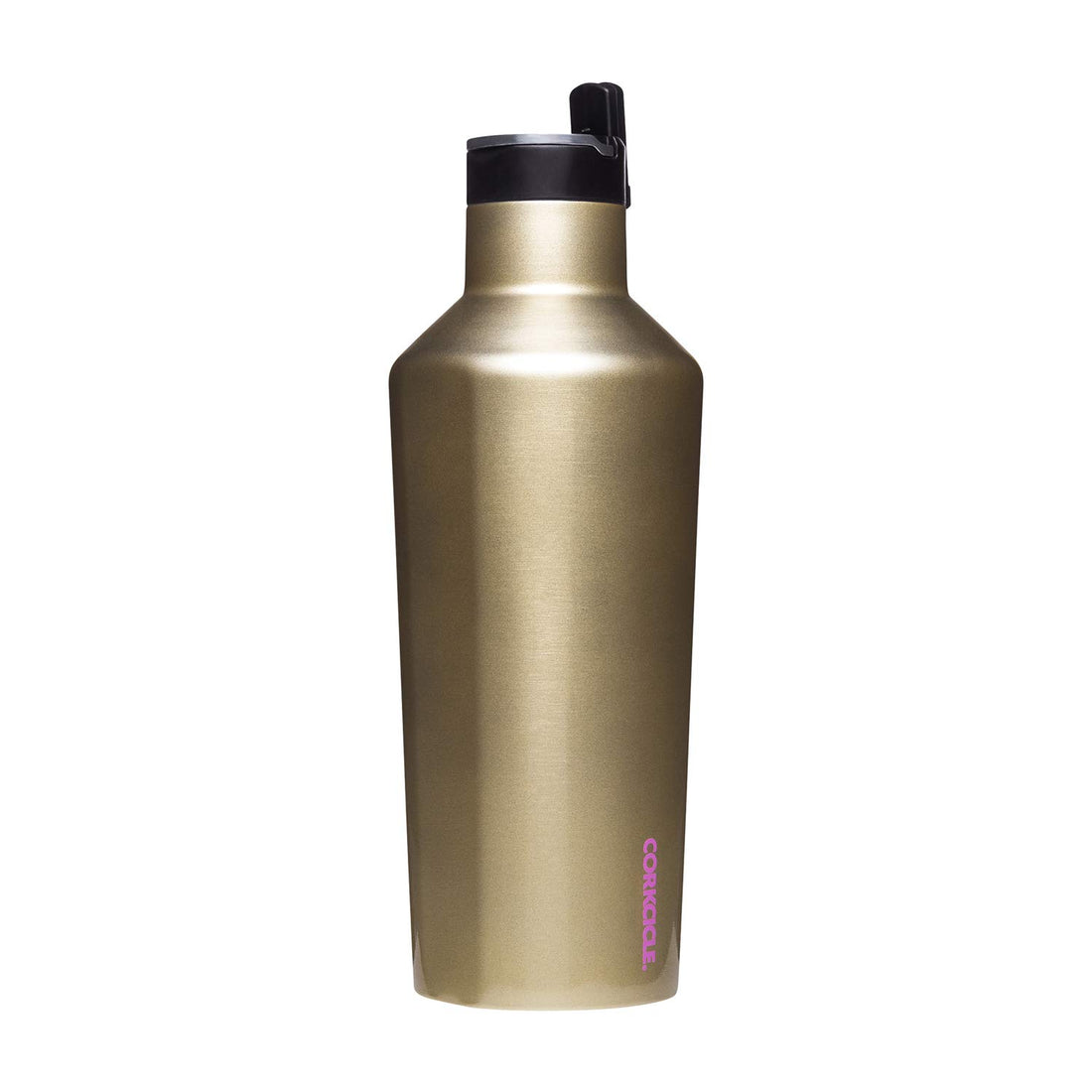 Corkcicle Canteen Sport Collection - Water Bottle & Thermos - Triple Insulated Shatterproof Stainless Steel, 40oz, Glampagne