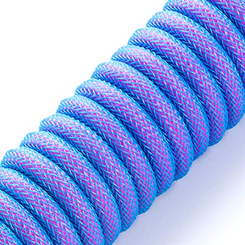 CableMod Pro Coiled Keyboard Cable – Side View