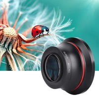 37mm 0.39X Professional HD Wide Angle Lens with Macro Lens and 37mm Phone Clip for Camcorder DSLR Camera