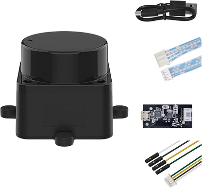 WayPonDEV FHL-LD19 360 Degree 2D Lidar Distance Sensor Kit – Front View