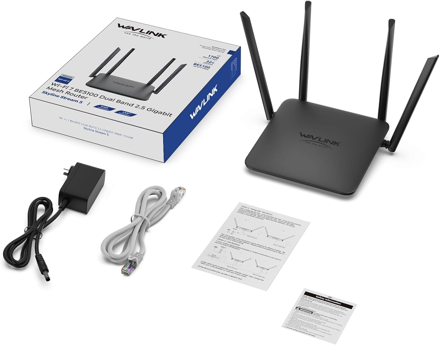 WAVLINK BE5100 WiFi 7 Router: 2026 Dual Band Gaming Router – Feature Highlight
