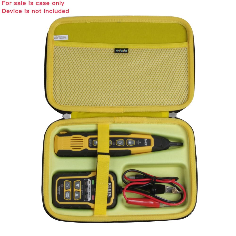 Adada Hard Travel Case for Klein Tools VDV500-063 Toner-Pro Tracer Tone Generator + VDV500-123 Cable Tracer Probe-Pro Tracing Probe