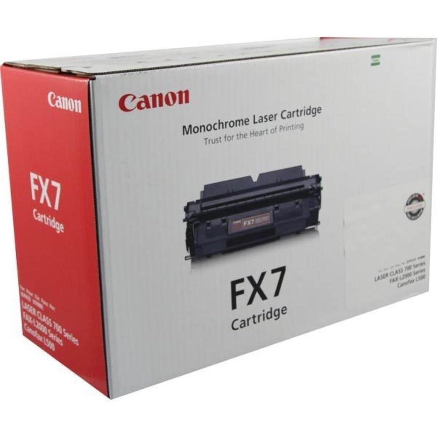 Canon FX7 Black Toner Cartridge for LC710, 720, & 730 (CNM7621A001AA) Category: Laser Toner Cartridges