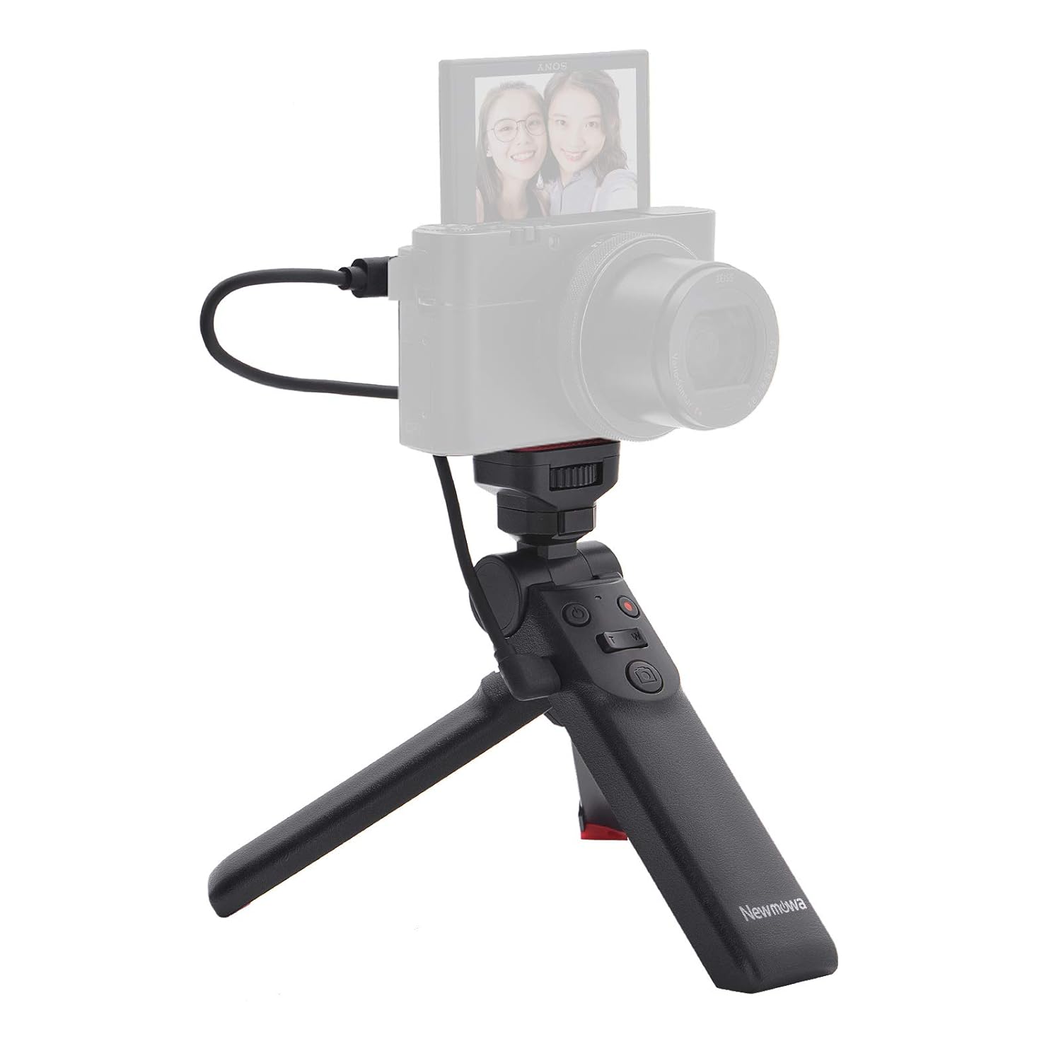 Newmowa Mini Shooting Grip vlog Camera Grip for Sony Vlogger Grip for Sony ZV1 RX100 VII M1 M2 M3 M4 M5 M6 M7 A6000 a6100 a6300 A6400 A6500 A6600, Black