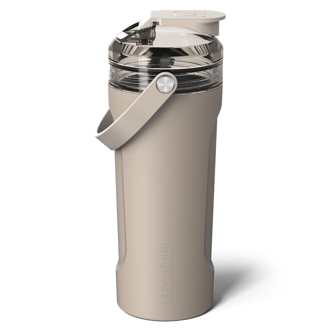 BrüMate MultiShaker Blender Shaker Bottle | 100% Leakproof Insulated Stainless Steel Shaker Bottle | Protein Shaker Bottle, and Pre Workout Bottle for the Gym | 26oz (Mocha)