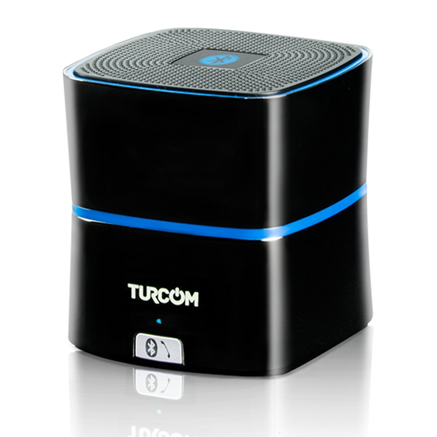 Turcom TS-450 5 Watt Power Enhanced Bass Portable Wireless Bluetooth Speaker, with Latest Bluetooth 4.0 Technology, 8-12 Hour Playtime, Rechargeable Lithium-Ion Battery, Built-in Digital Microphone, Premium Zinc Alloy Shell Speaker, Titanium Gray