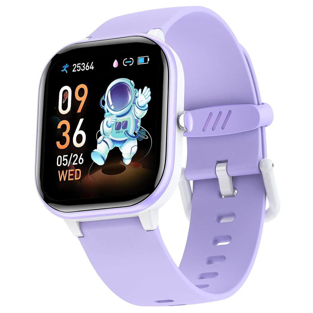 ZURURU Kids Smart Watch for Boys Girls Teens Gifts Idea for 6-14 Years Old, Kids Fitness Tracker Sleep Monitor Step Counter Stop Watch Pedometer Alarm Clock DIY Watch Face Touch Screen