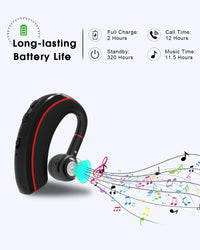 Bluetooth Headset, NANAMI Bluetooth Earpiece V5.0, 320Hrs Ultralight Headphones with Rotatable Mic, Hands-Free Earphones, Noise Cancelling, in-Ear Earbuds for iPhone Android Cell Phone/Laptop/Trucker