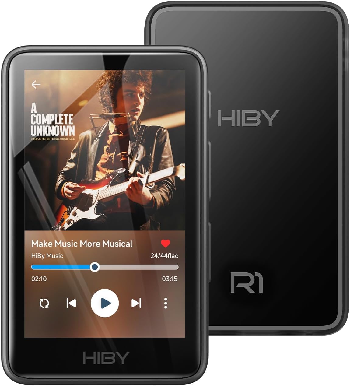 HiBy R1 HiFi MP3 Player with Bluetooth 5.1 Tidal Qobuz DSD – Front View