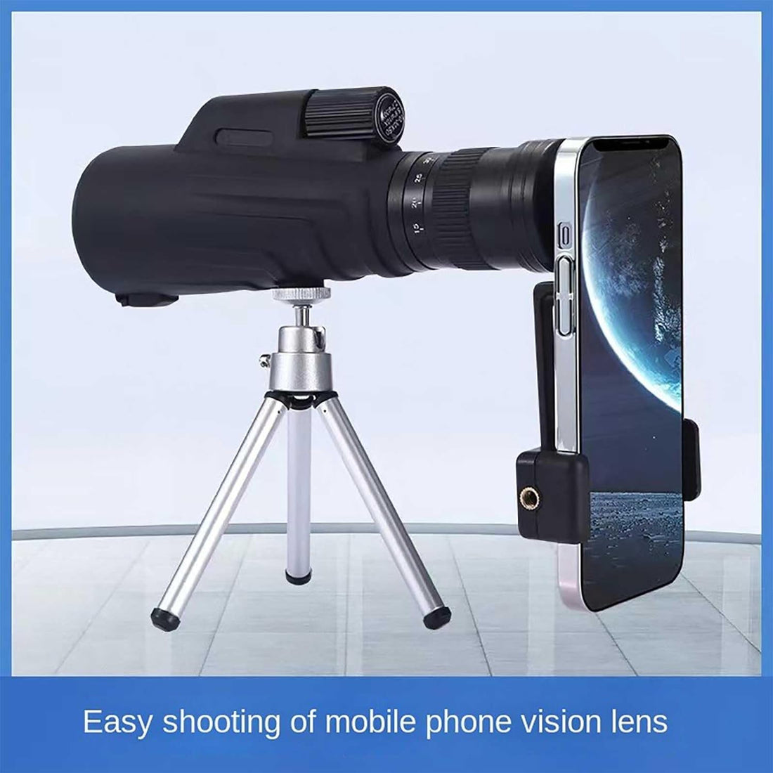 10-30 * 50 Zoom Monoculars for Adults High Powered, with a Smartphone Clip and a Tripod, Bak-4 Prism & Fmc Lens，Suitable for Bird Watching, Hunting, Camping, Hiking, Traveling