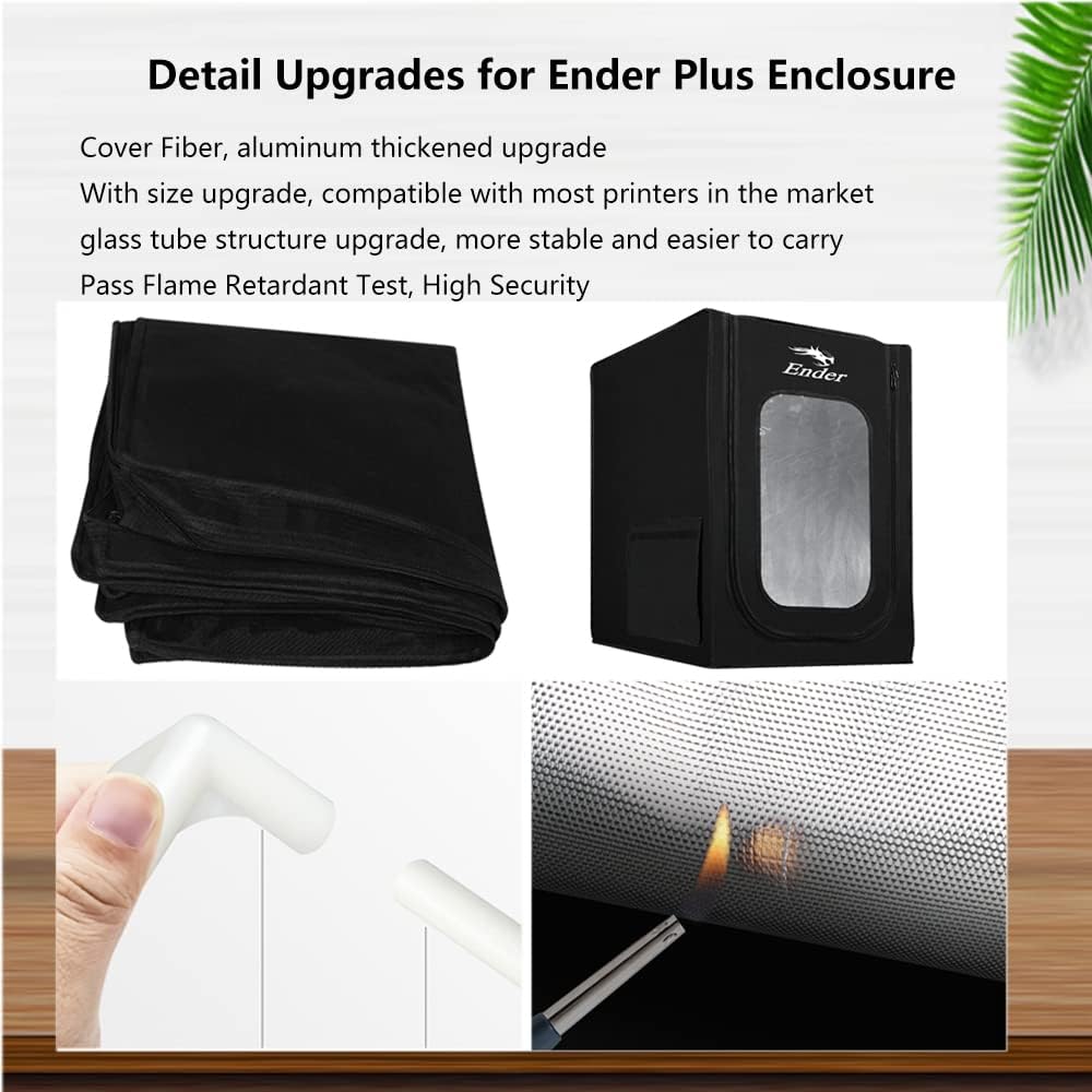 Creality Ender 3D Printer Enclosure Fireproof and Dustproof Tent Ender Plus 3D Printer Enclosure-with Exhaust Fan Interface