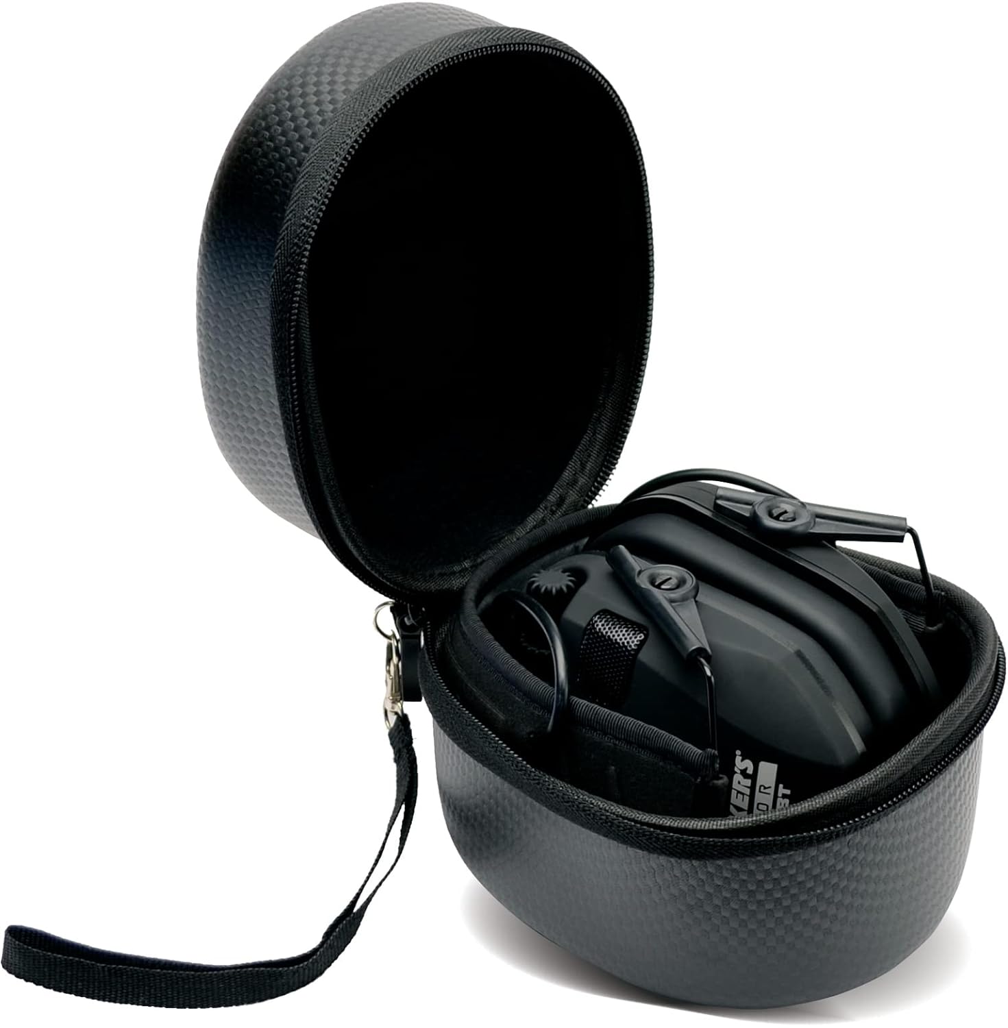 Walkers Razor Slim Electronic Shooting Hearing Protection Muff (Sound Amplification and Suppression) with Protective Case