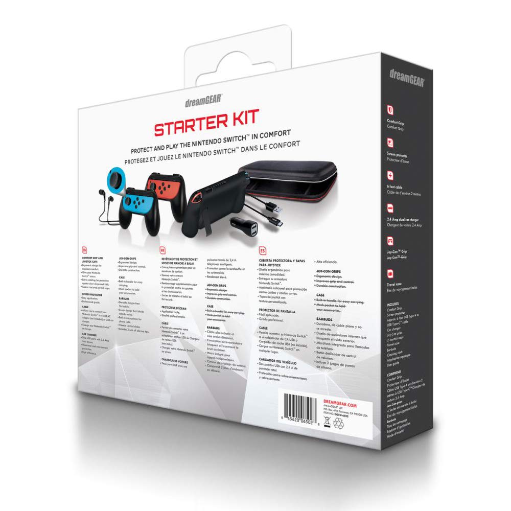 dreamGEAR Starter Kit - Compatible with Nintendo Switch