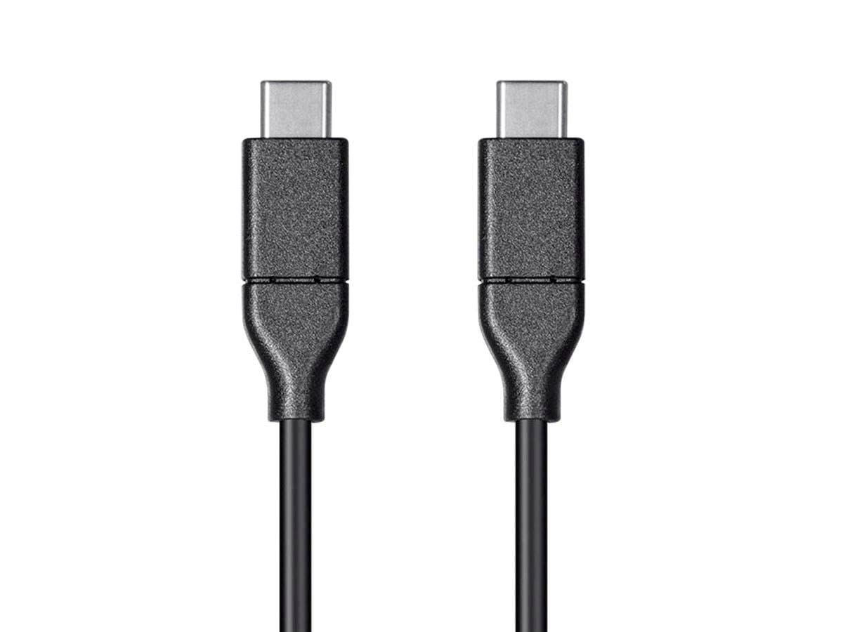 Monoprice USB & Lightning Cable - 2 Meter - Black | 2.0 USB-C to USB-C 5A 480 Mbps - Select Series