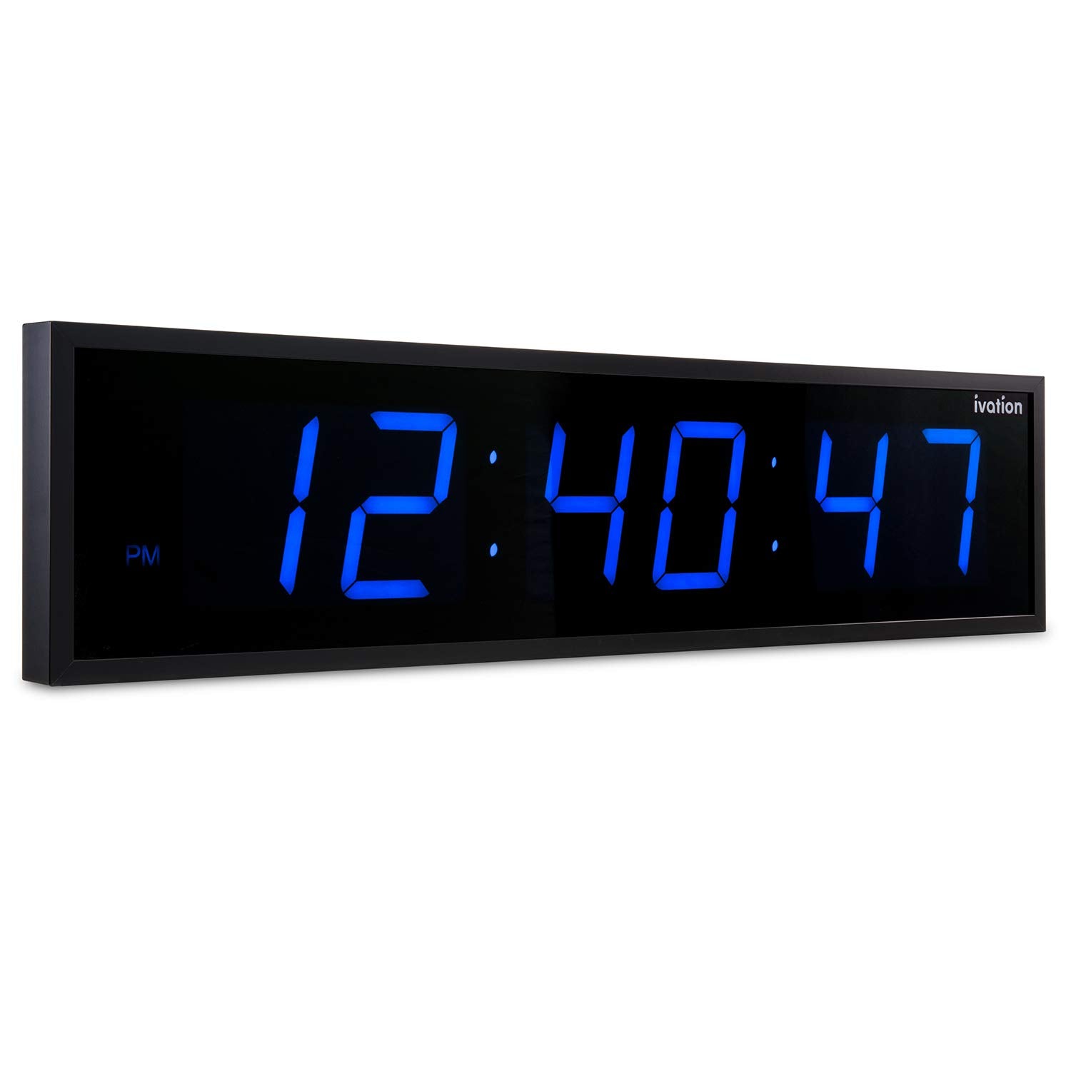 DBTech 0124BLU Huge Large Big Oversized Digital LED Clock, Blue