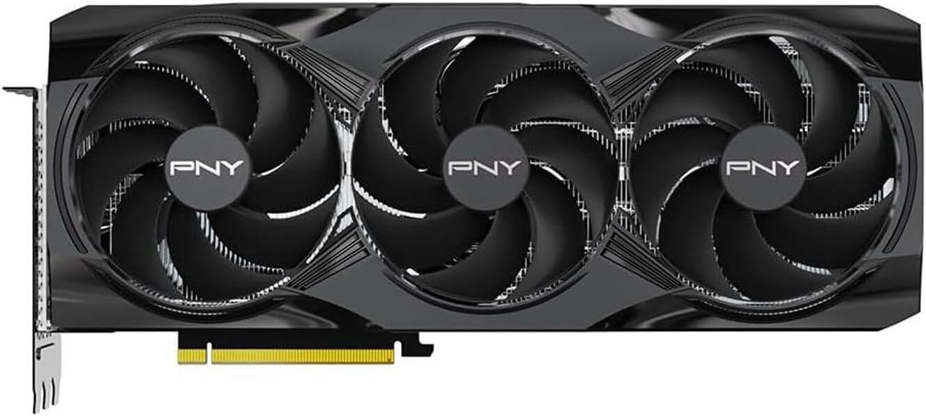GeForce RTX 5090 Triple Fan Graphics Card – Side View