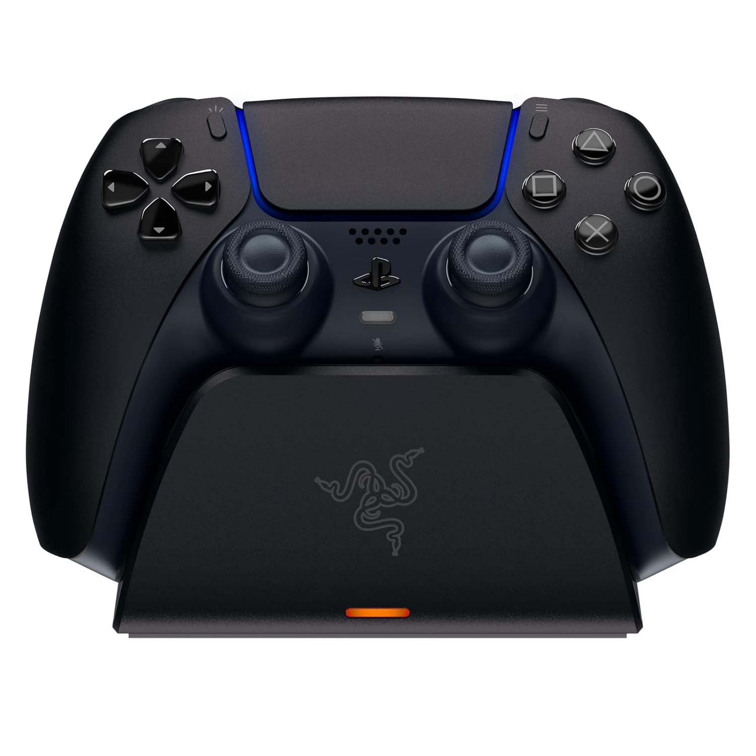 Razer Quick Charging Stand for PlayStation 5: Quick Charge - Curved Cradle Design - Matches PS5 DualSense Wireless Controller - One-Handed Navigation - USB Powered - Black (Controller Sold Separately)