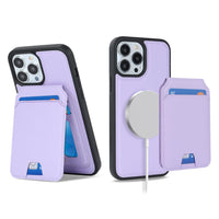 Ｈａｖａｙａ for iPhone 14 promax case with Card Holder iPhone 14 Pro Max Case Wallet for Men iPhone 14 pro max case magsafe Compatible Detachable Magnetic Leather Cover-Purple