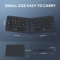 iClever Bluetooth Keyboard Ultra Compact Foldable Universal Wireless Keyboard for iPhone 7 7 plus Android IOS Smart Phones