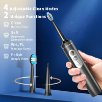 Water Dental Flosser with Electric Toothbrush, 3 in 1 Teeth Cleaning Kit with 4 Modes, Portable for Travel and Home [The Newest Version]