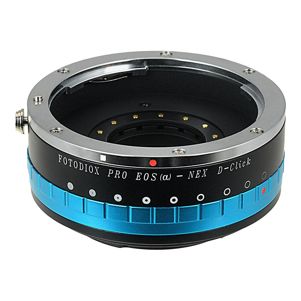 Fotodiox Pro Lens Mount Adapter with Built-in Aperture Iris Canon EOS EF (NOT EF-S Lens) Lens to Sony (NEX) Camera Adapter for Sony Alpha NEX-7 NEX-6 NEX-5N NEX-5 NEX-C3 NEX-3