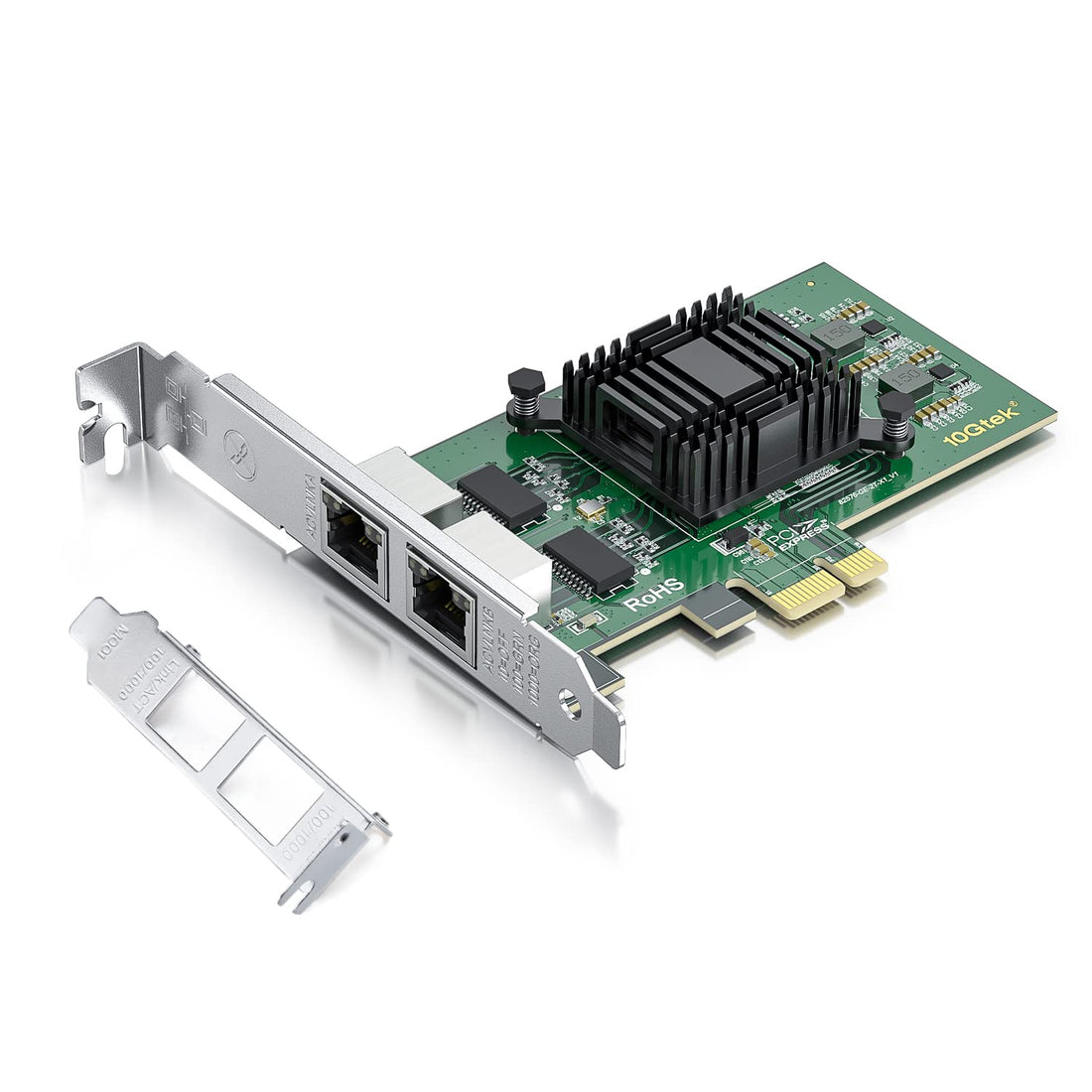 HiFiber Intel82576 Chipset 1G Gigabit Ethernet Converged Network Adapter (NIC) Dual RJ45 Port
