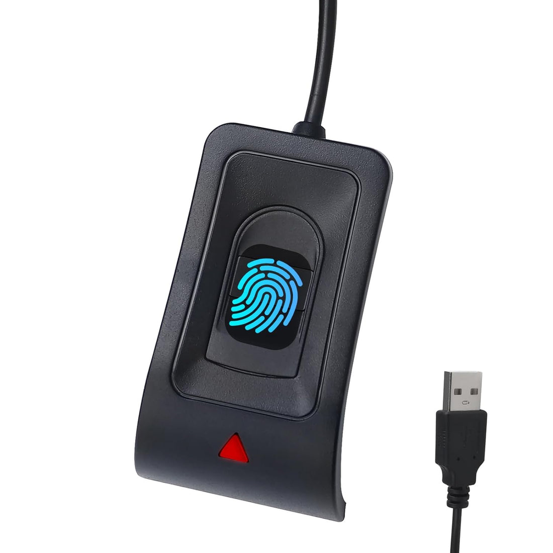JIANBOLAND USB Fingerprint Reader Fingerprint for Windows10/11, Windows Hello Plug-and-Play Automatic Driver Installation with 5ft Extension Cable-Windows Password Free Operation