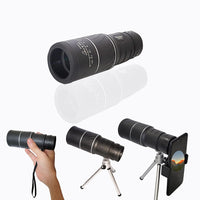 Akingshop Monocular Telescope, 8x40 Waterproof Monocular with Smartphone Holder & Tripod, Clear FMC BAK4 Prism Pocket Telescope, Great for Birds Watching, Wildlife, Hunting, Camping, Hiking, Tourism