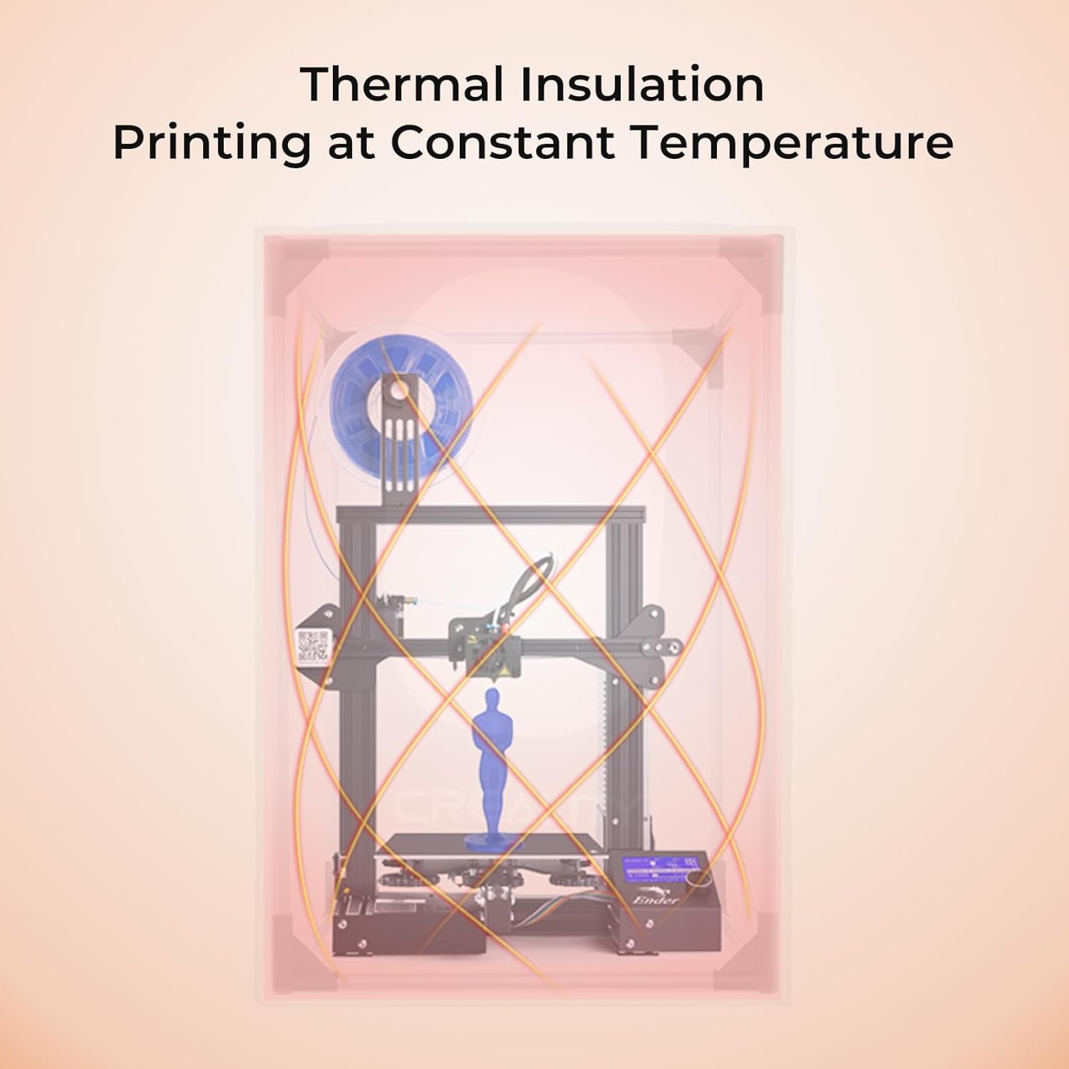 Creality Ender 3D Printer Enclosure Fireproof and Dustproof Tent Ender Plus 3D Printer Enclosure-with Exhaust Fan Interface