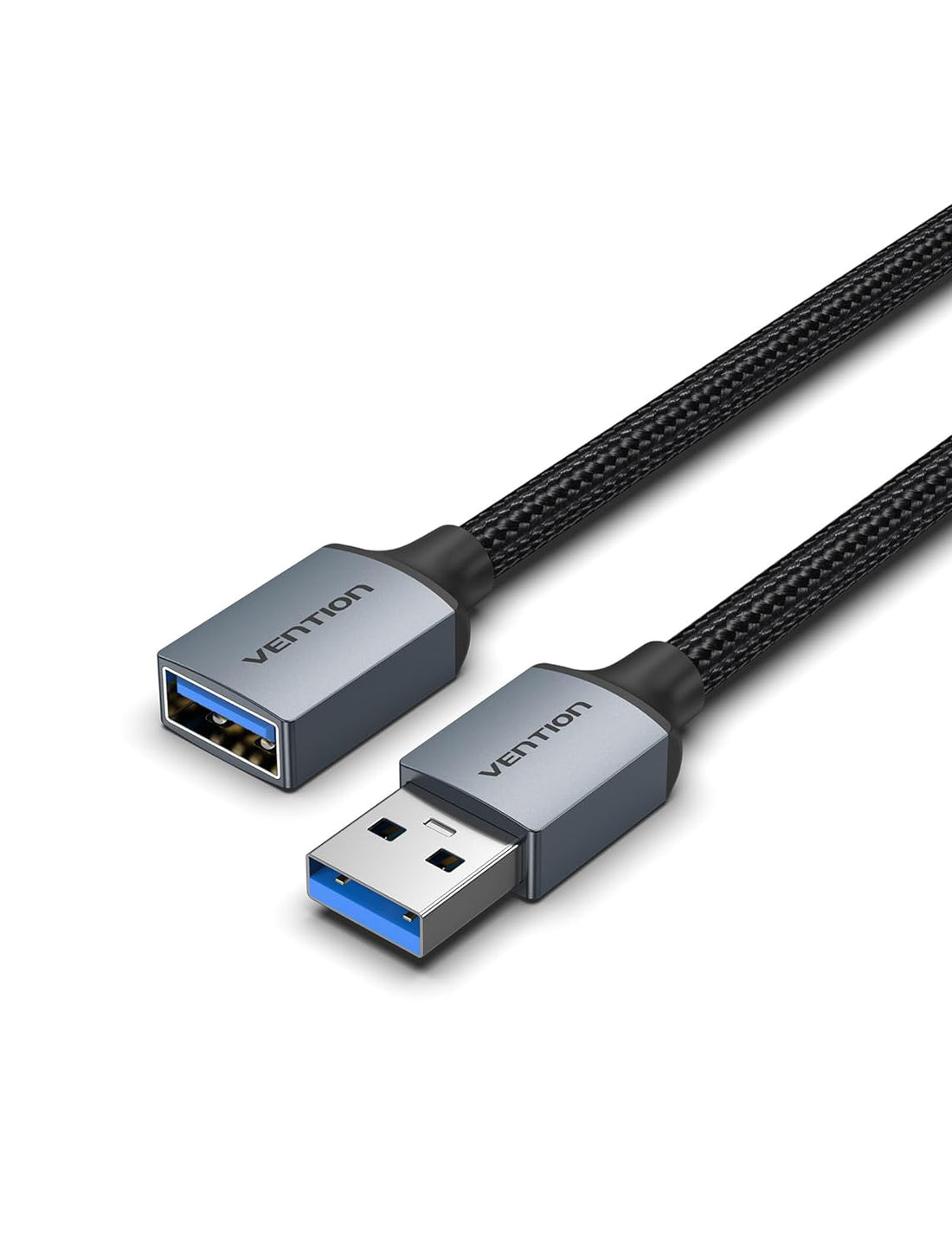 VENTION USB Extension Cable 6.6FT - USB Extender USB 3.0 Extension Cable Male to Female Cord Nylon Braided High Data Transfer for Webcam Camera Keyboard Mouse Flash Drive Printer