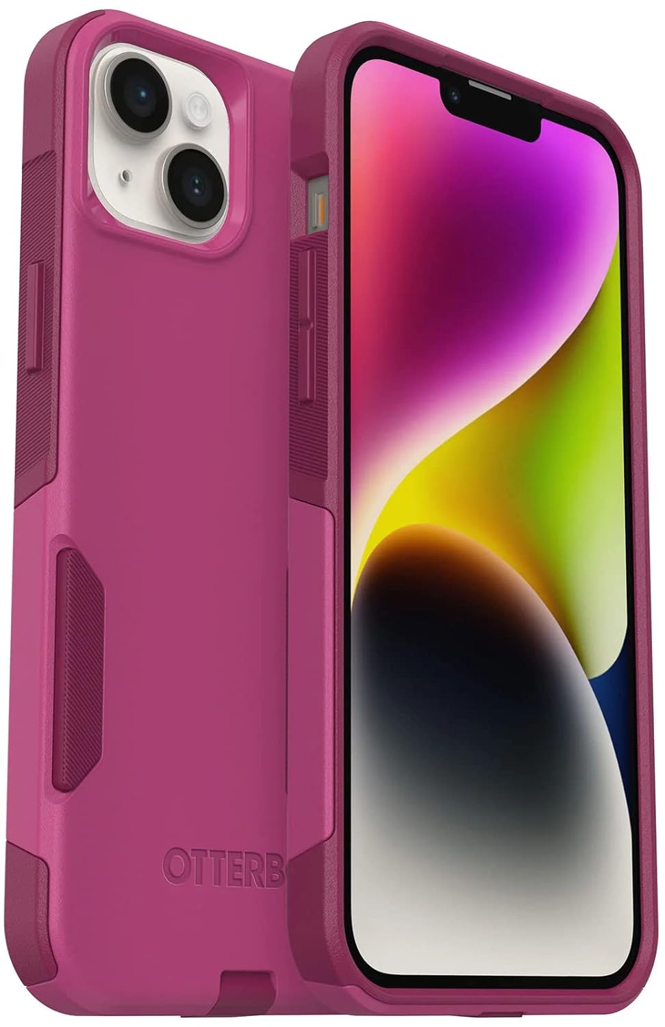 OtterBox Commuter Slim Case Compatible with iPhone 14 Plus (NOT 14/Pro/Pro Max) Dual-Layer Defense - Non-Retail Packaging - Into The Fuchsia
