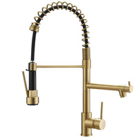 Brushed Gold Kitchen Faucet