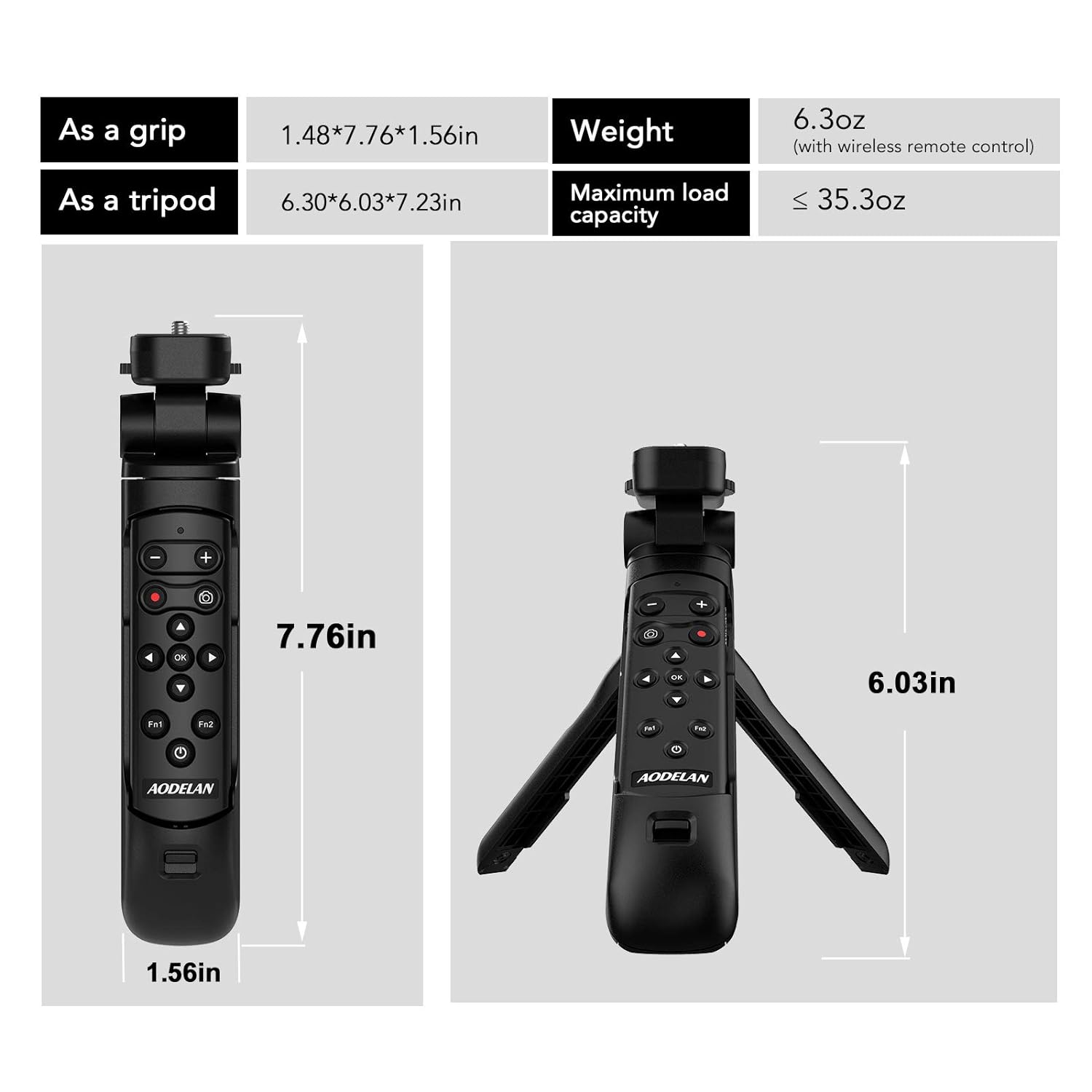 Camera Remote Control Shooting Grip and Tripod for Nikon COOLPIX B600, A1000, P1000, Z50, P950