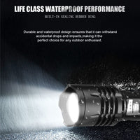 Rechargeable Flashlights High Lumens, Super Bright LED Flashlight with 5 Modes, Zoomable, Waterproof Tactical Handheld Flashlights for Emergencies, Camping, Hiking