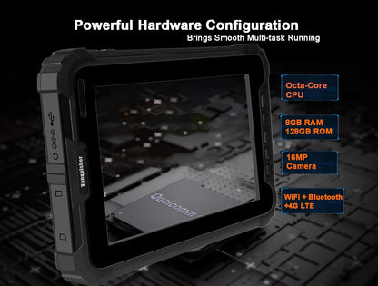 Tablet Vanquisher: Vanquisher 2025 Ultra Rugged 8-inch – Close-up Detail