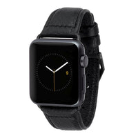 Case-Mate - Apple Watch Band - 38mm - PEBBLED LEATHER - Series 3 Apple Watch Band - Black