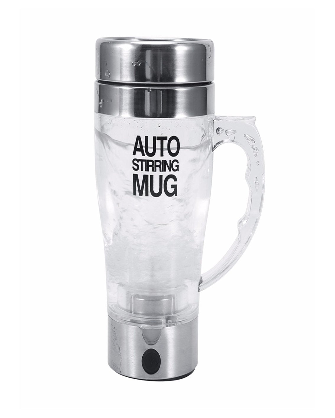 Mengshen Self Stirring Mug - Multipurpose Mixer Auto Stir Coffee Tea Cup Portable Electric Stainless Steel Transparent, A034
