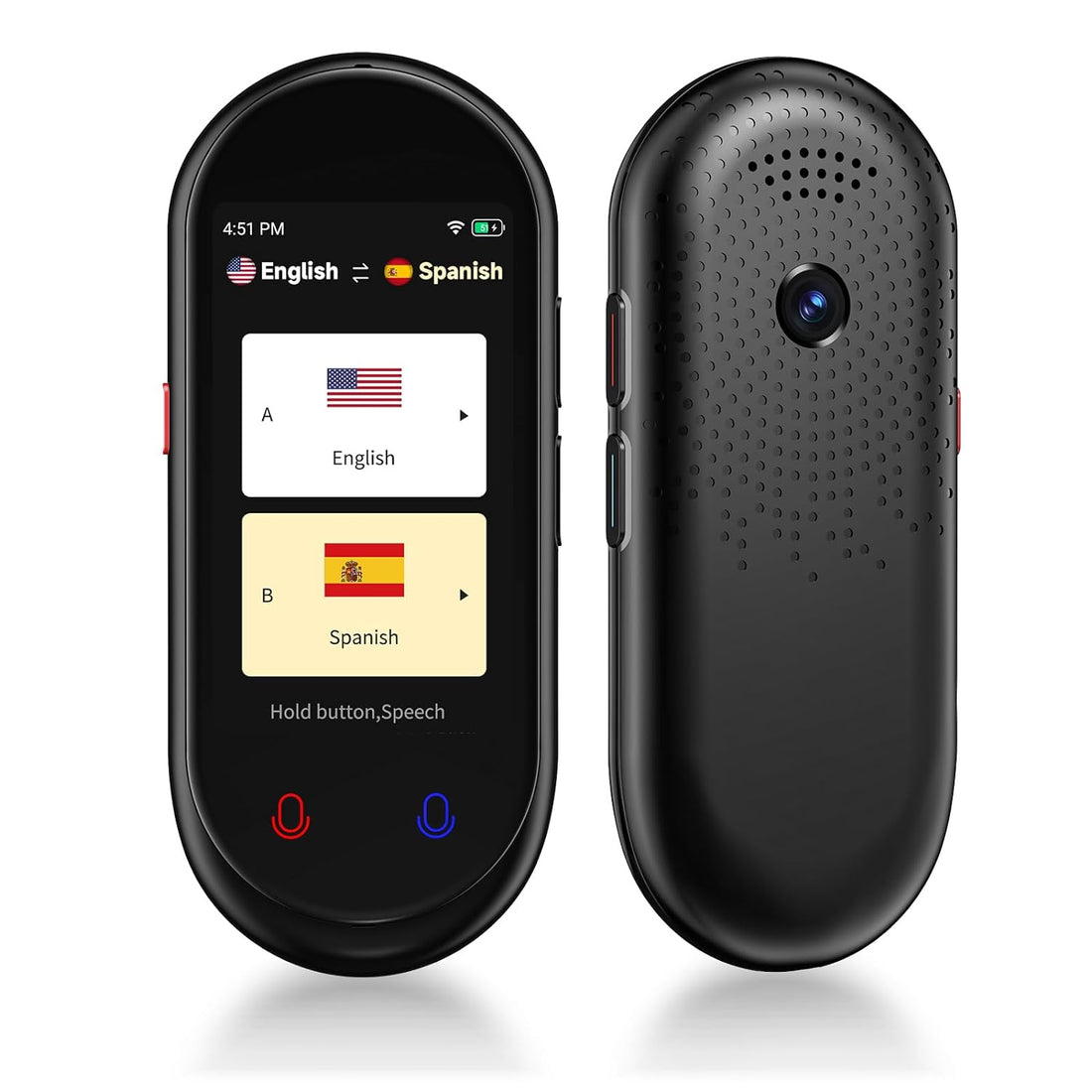 Instant Language Translator Device, Photo TranslatorVoice & Photo Translation Learning Travelling Abroad Shopping Business, Support 138 Languages