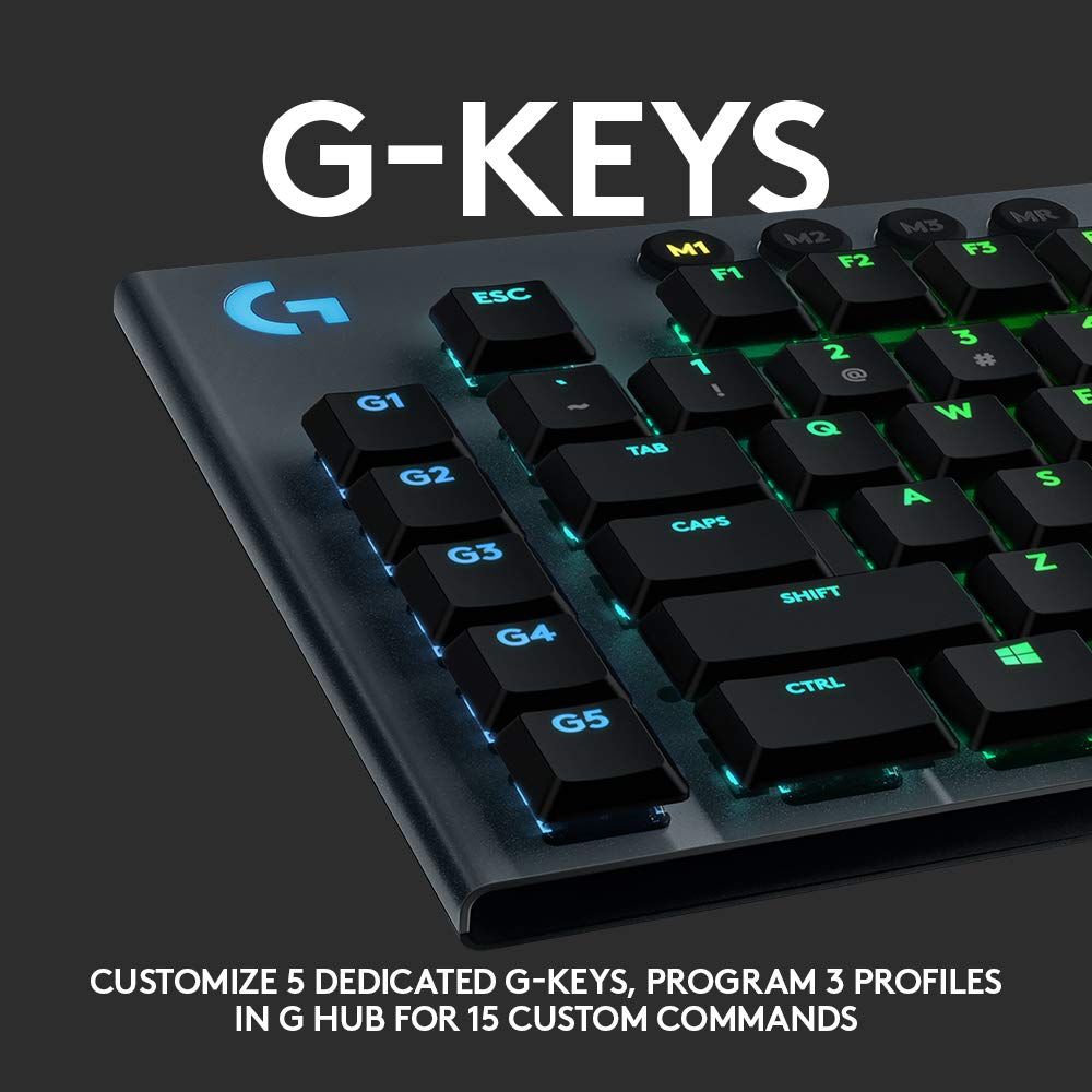 Logitech GL Tactile - Keyboard - Backlit - USB - Key Switch: GL Tactile