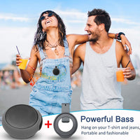 ANCwear Portable Bluetooth Speaker,TWS Dual Pairing Wearable Speaker 5.0, Outdoor Speaker for Motorcycle,Bike,Car,Shower,Hiking, Running