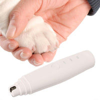 Alomejor Rechargeable Pet Nail Grinder, Electric Dog Cat Nail Trimmer with 2 Speeds Painless Paws Grooming Device